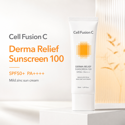 CellFusionC Derma Relief Sunscreen 100 SPF50+/PA++++ 50ml — product detail image 5