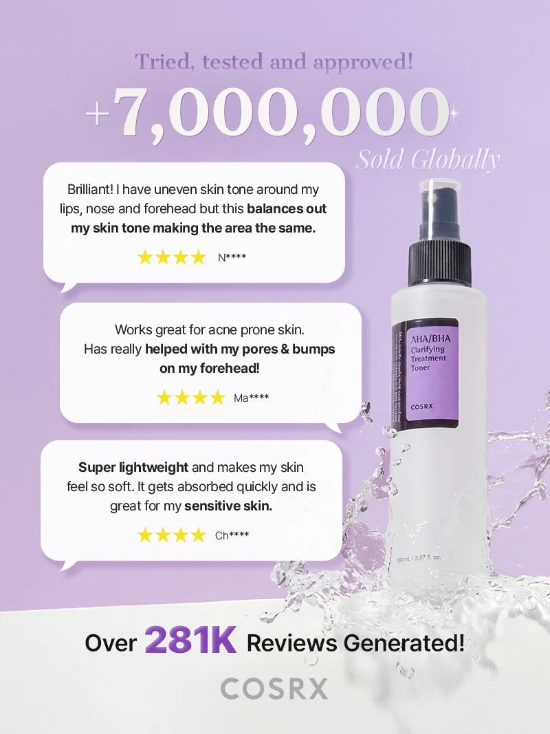 COSRX AHA/BHA Clarifying Treatment Toner 150ml — product detail image 3