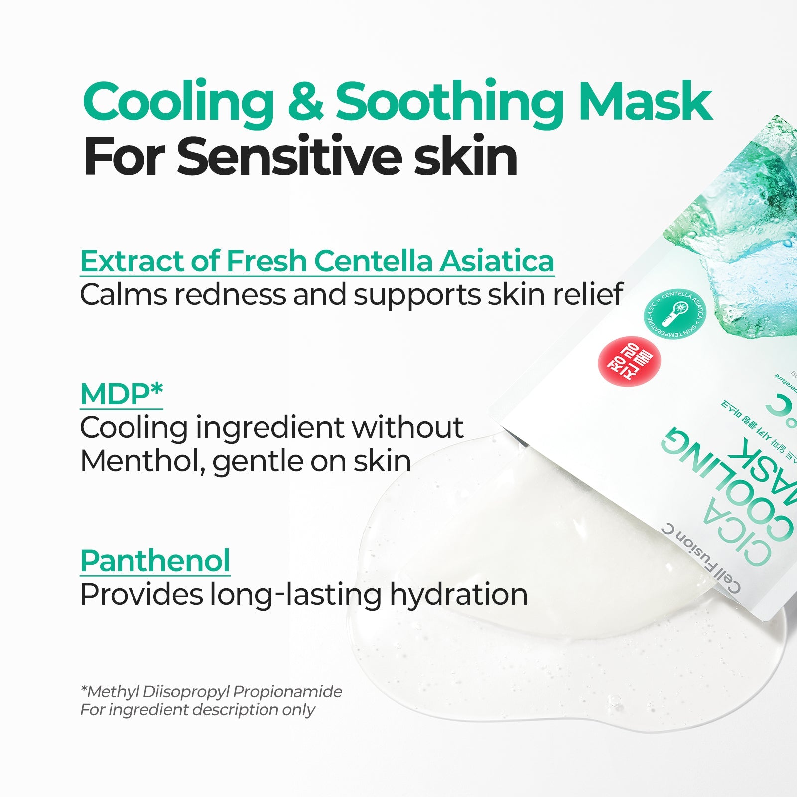 CellFusionC Cica Cooling Mask - 5 sheets — product detail image 4