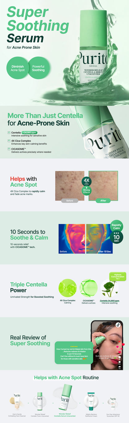 Purito Wonder Releaf Centella Serum Unscented 60ml official product gallery image 3
