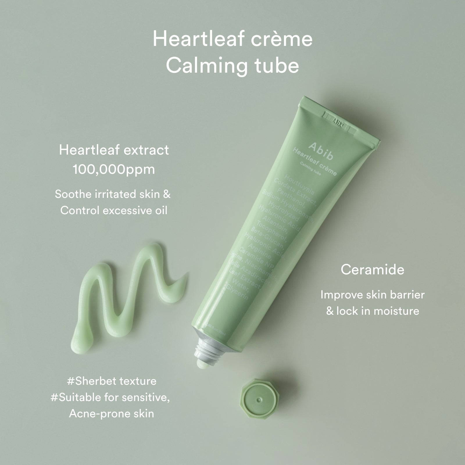 Abib Heartleaf Crème Calming Tube 75ml - official Abib product image 3