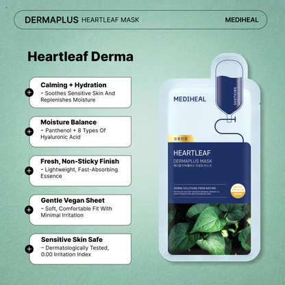Mediheal Derma Plus Heartleaf Mask 10ea product image 5