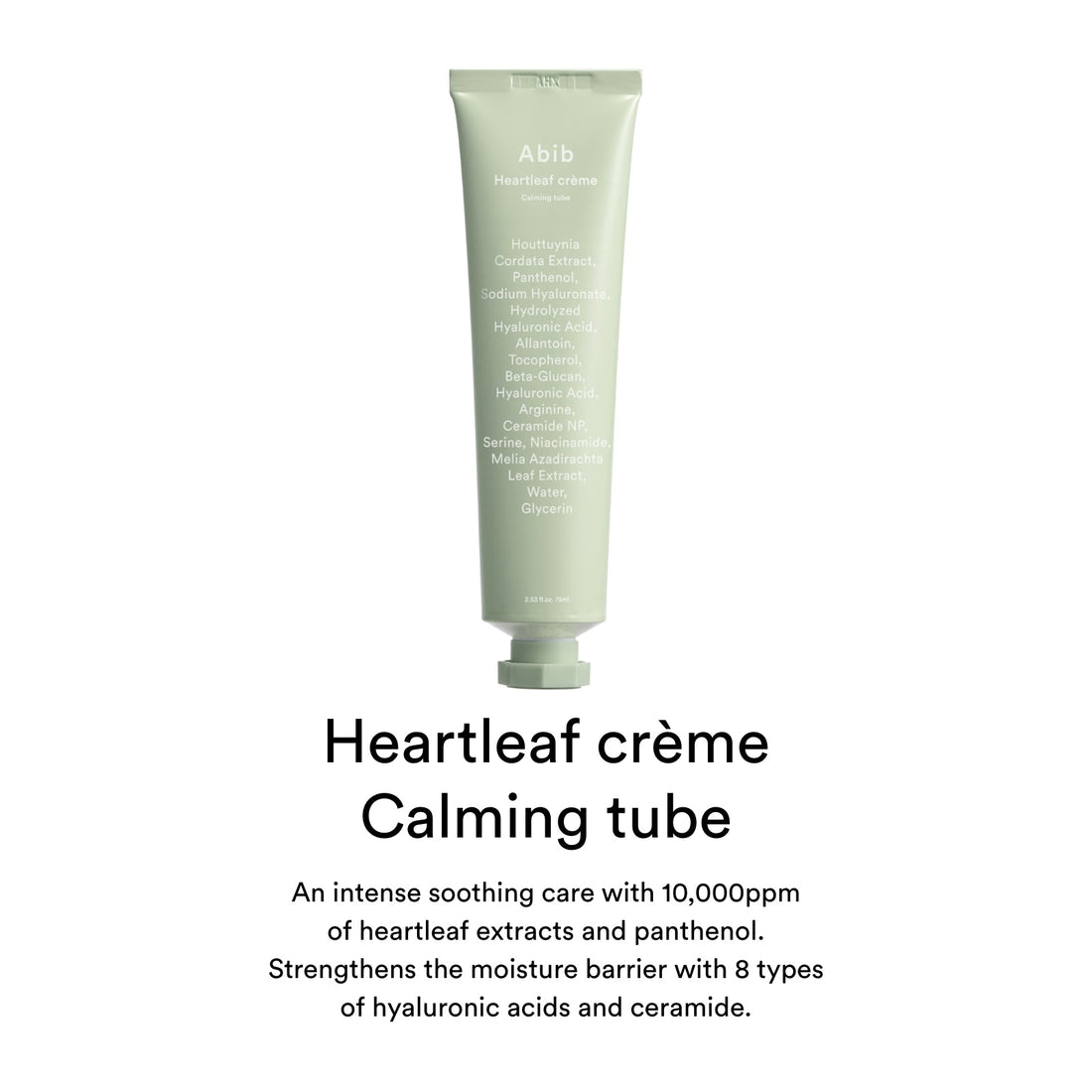 Abib Heartleaf Crème Calming Tube 75ml - official Abib product image 2