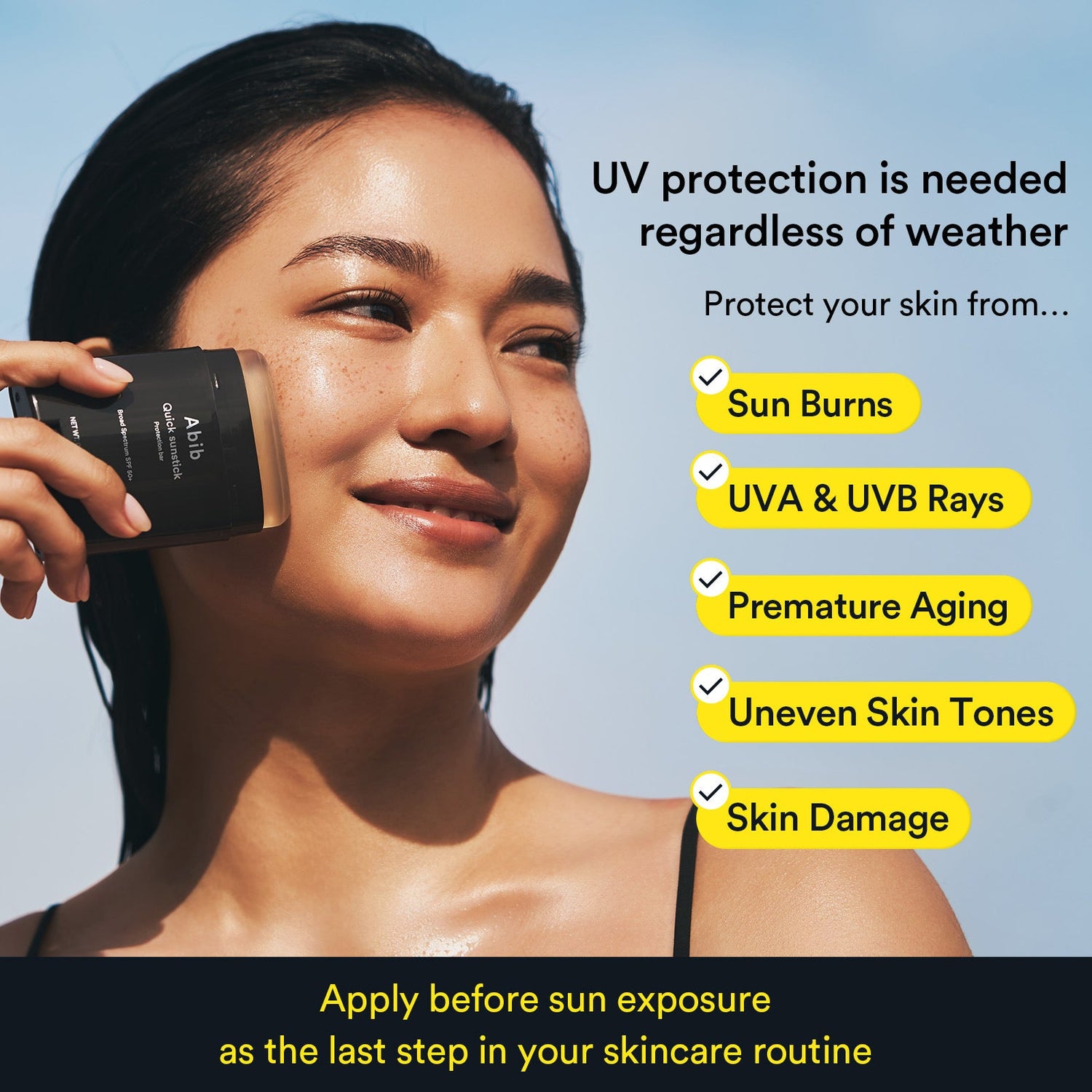 Abib Quick Sunstick Protection Bar SPF50+ PA++++ 22g - official Abib product image 3