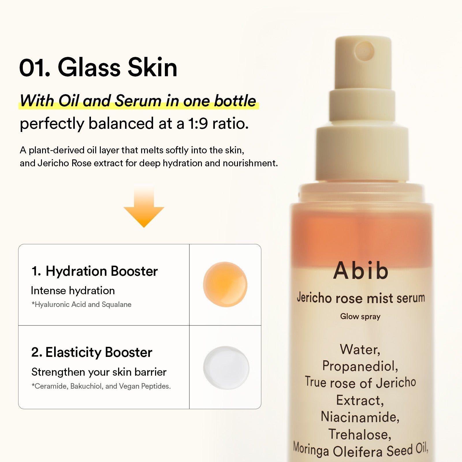 Abib Jericho Rose Mist Werum Glow Spray 100ml - official Abib product image 4