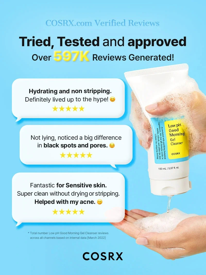 COSRX Low pH Good Morning Gel Cleanser 150ml — product detail image 2