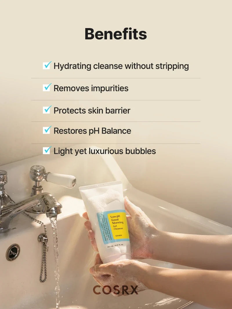 COSRX Low pH Good Morning Gel Cleanser 150ml — product detail image 4