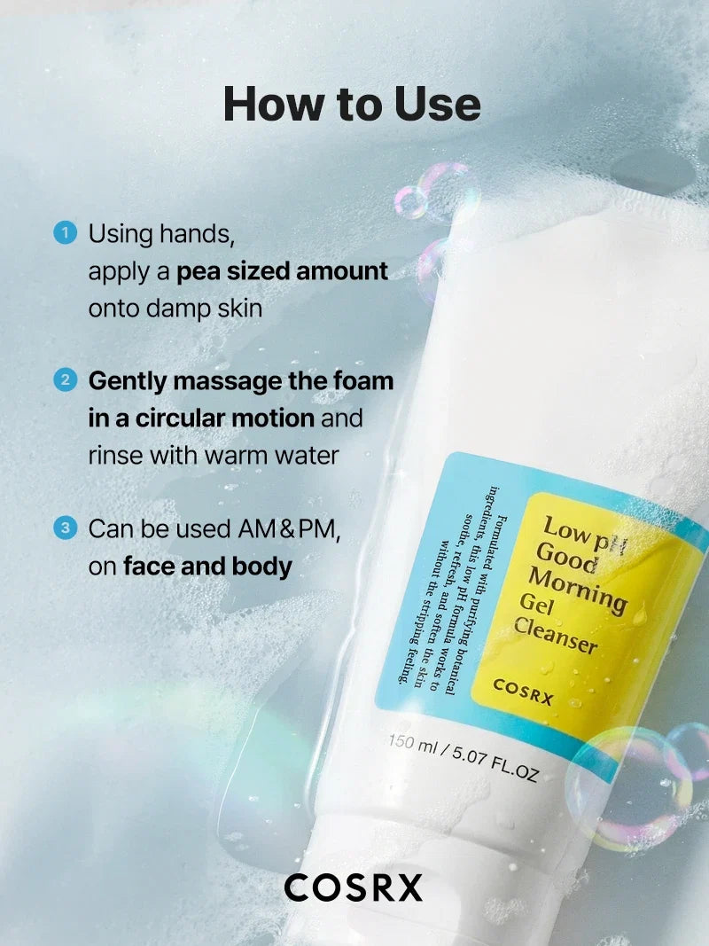 COSRX Low pH Good Morning Gel Cleanser 150ml — product detail image 6