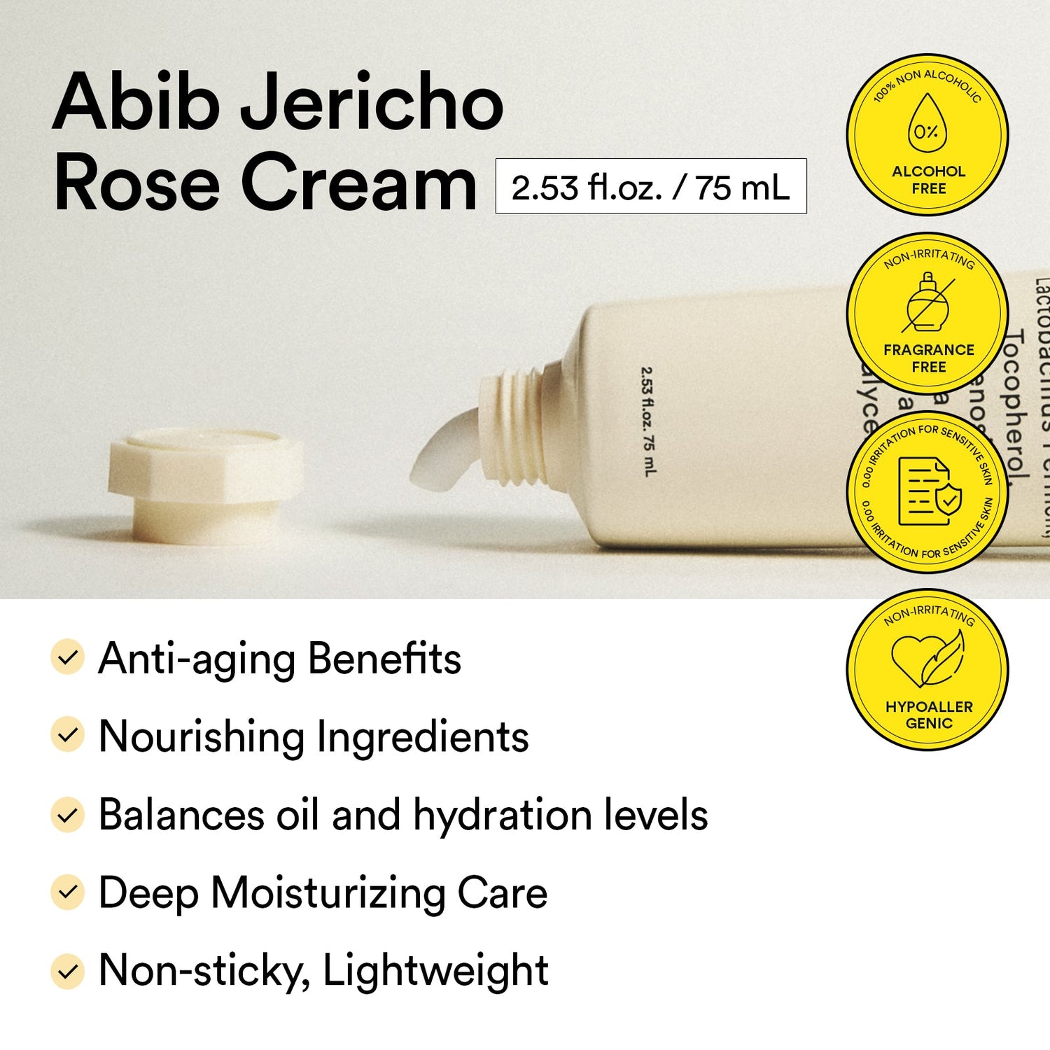 Abib Jericho Rose Crème Nutrition Tube 75ml - official Abib product image 3