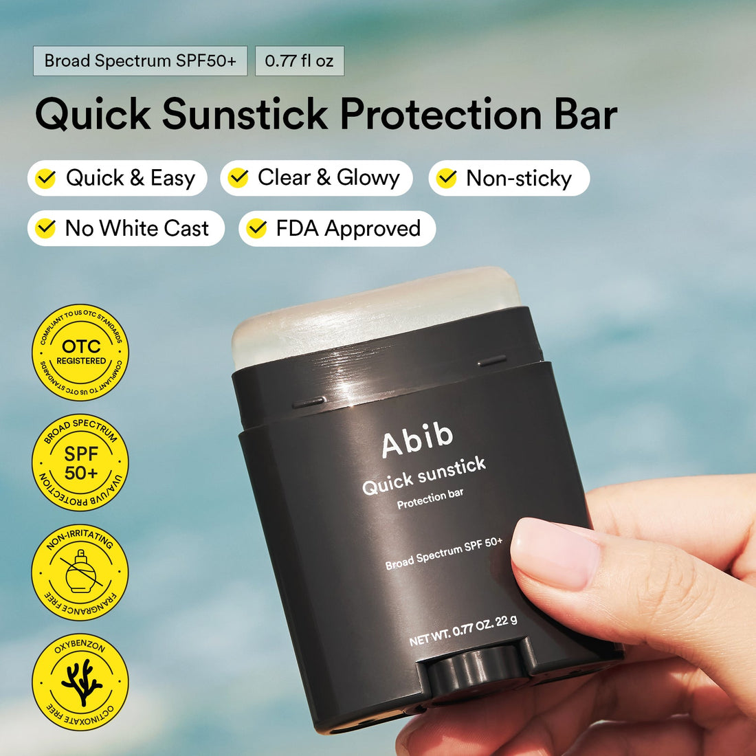 Abib Quick Sunstick Protection Bar SPF50+ PA++++ 22g - official Abib product image 2