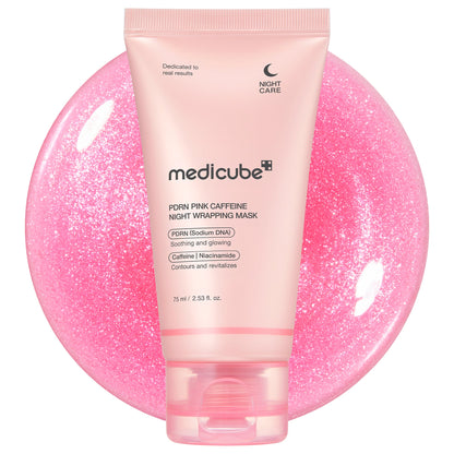 Medicube PDRN Pink Caffeine Overnight Wrapping Mask 75ml product image 7