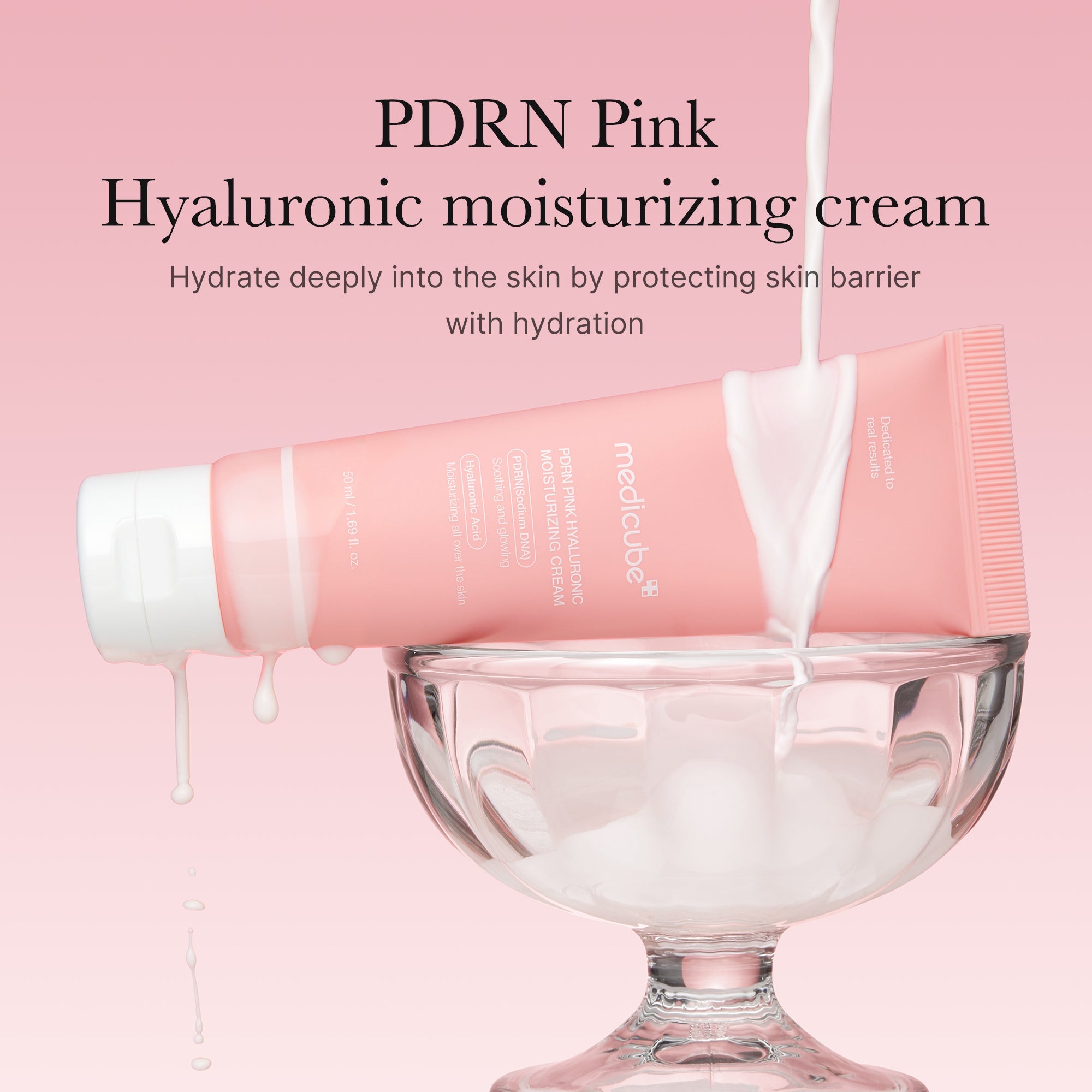 Medicube PDRN Pink hyaluronic moisturizing Cream 50ml product image 3