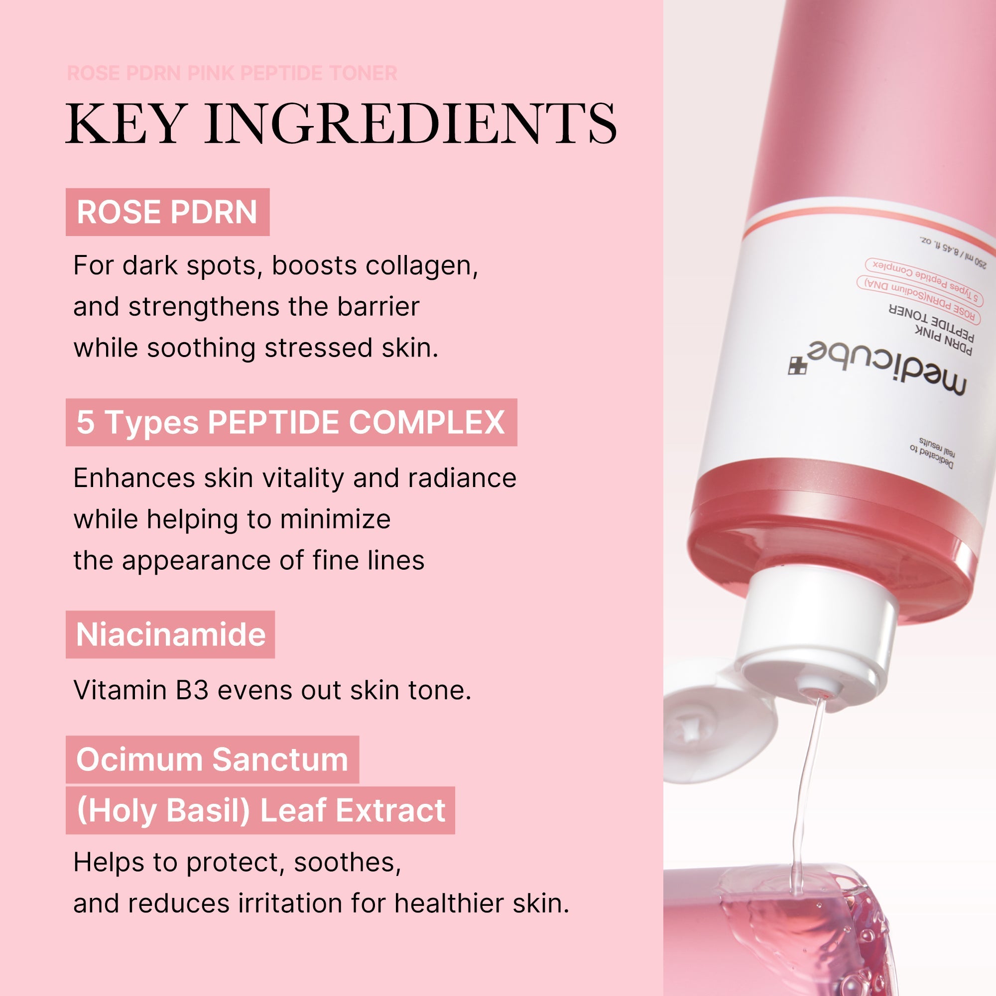 Medicube PDRN Pink Cica Soothing Toner 250ml product image 4