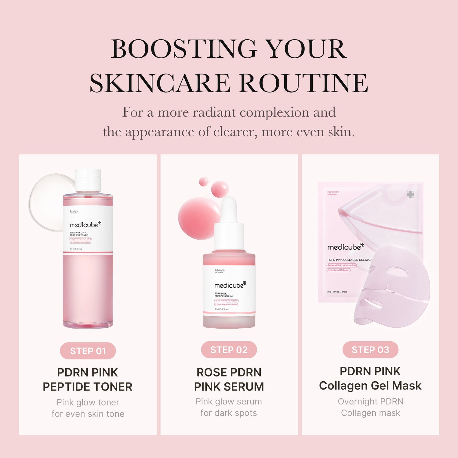 Medicube PDRN Pink Cica Soothing Toner 250ml product image 7