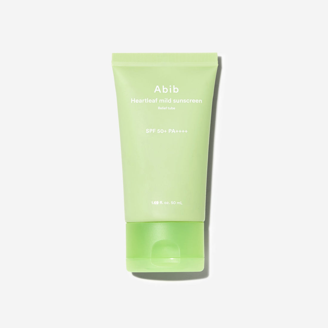 Abib Heartleaf Mild Sunscreen Relief Tube SPF50+ PA++++ 50ml - official Abib product image 1