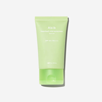 Abib Heartleaf Mild Sunscreen Relief Tube SPF50+ PA++++ 50ml - official Abib product image 1