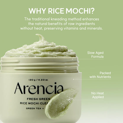 Arencia Fresh Green Rice Mochi Cleanser 120ml product image 6