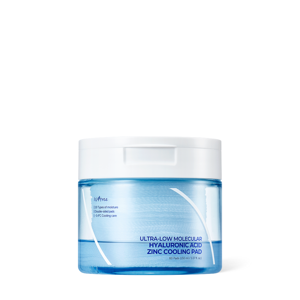 Isntree Ultra-Low Molecular Hyaluronic Acid Zinc Cooling Pad 150ml 60ea - 150ml 60ea product image 4