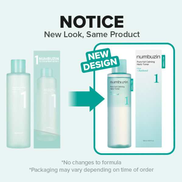 Numbuzin No. 1 Pure-Full Calming Herb Toner 300ml — official product image 4