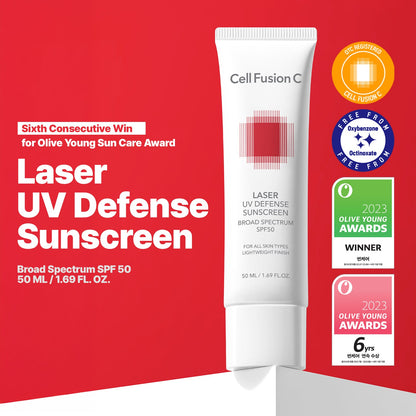 CellFusionC 1+1 Laser UV Defense Sunscreen OTC 50ml+50ml - 50ml+50ml — product detail image 3