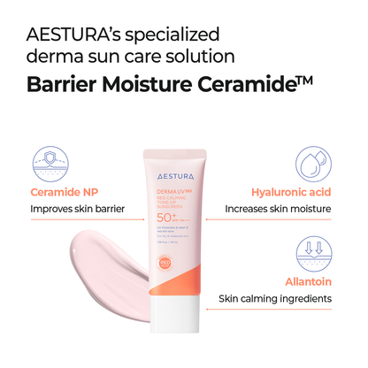 aestura Derma UV365 Red Calming Tone-Up Sunscreen 40ml - official AESTURA product image 5