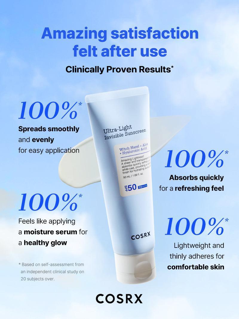 Cosrx Ultra Light Invisible Sunscreen SPF50 PA++++ 50ml official COSRX source image 7