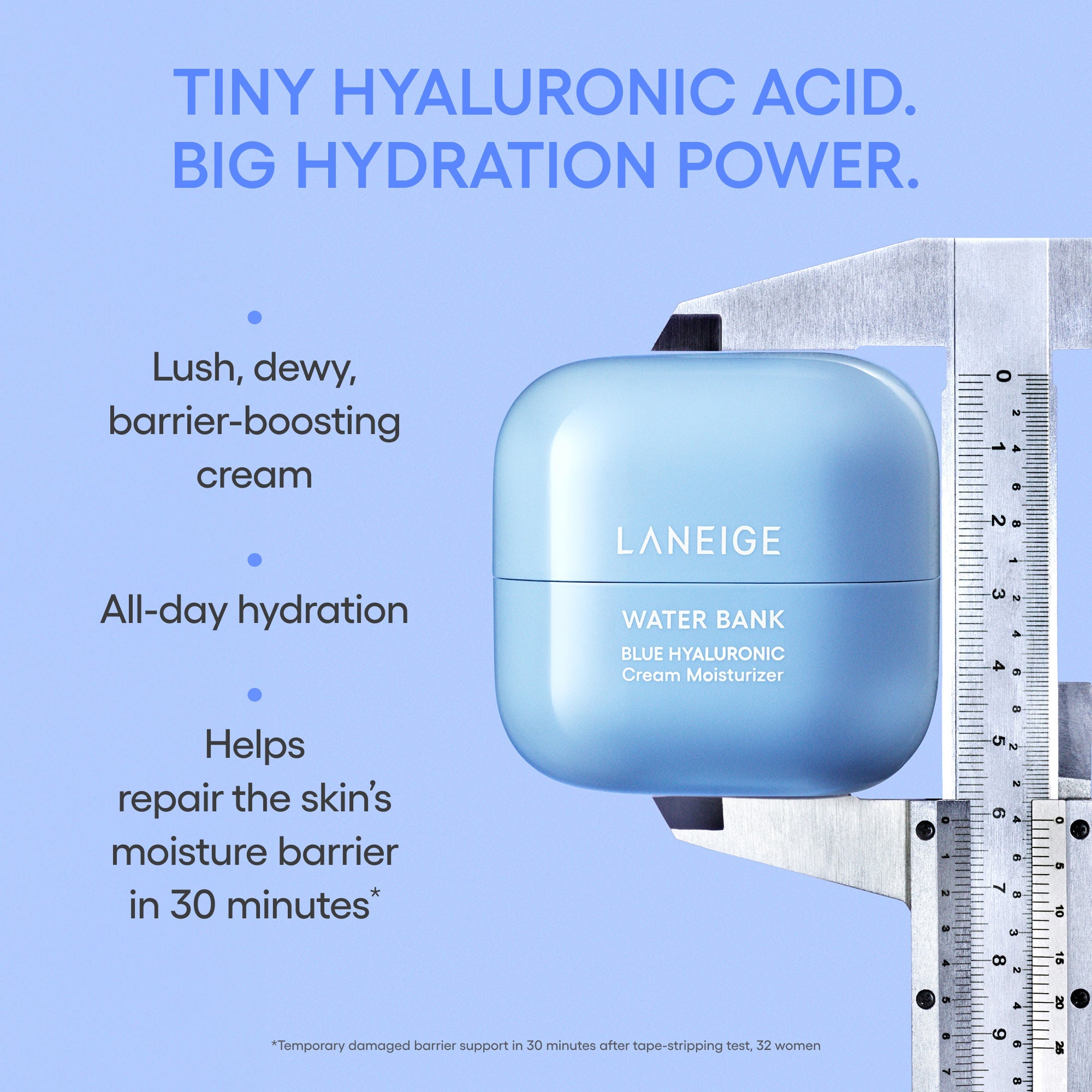 Laneige Water Bank Blue Hyaluronic Cream Moisturizer 50ml (for dry to normal skin) product image 5
