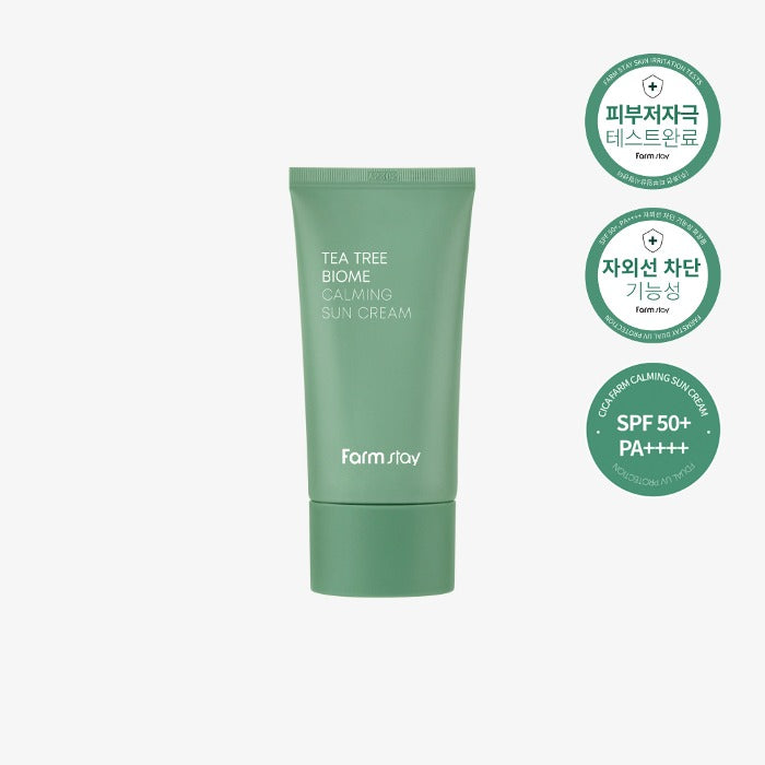 Farmstay Tea Tree Biome Calming Sun Cream 50g supplier product image 2