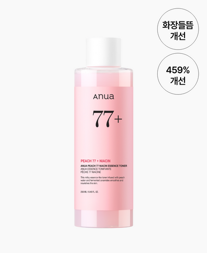 Anua PEACH 77 NIACIN ESSENCE TONER 250ml - official ANUA product image 4