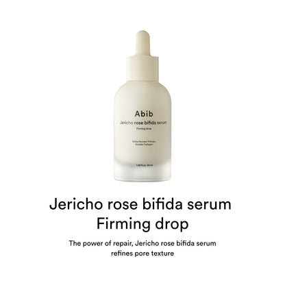Abib Jericho Rose Bifida Firming Drop serum bottle and dropper
