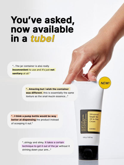 COSRX Advanced Snail 92 All in one Cream 100ml — product detail image 4