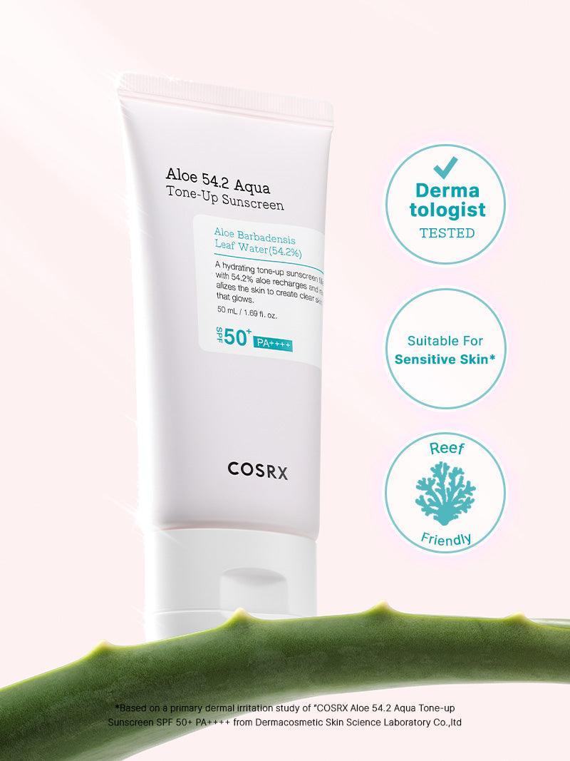 COSRX Aloe 54.2 Aqua Tone-up Sunscreen 50ml — product detail image 2