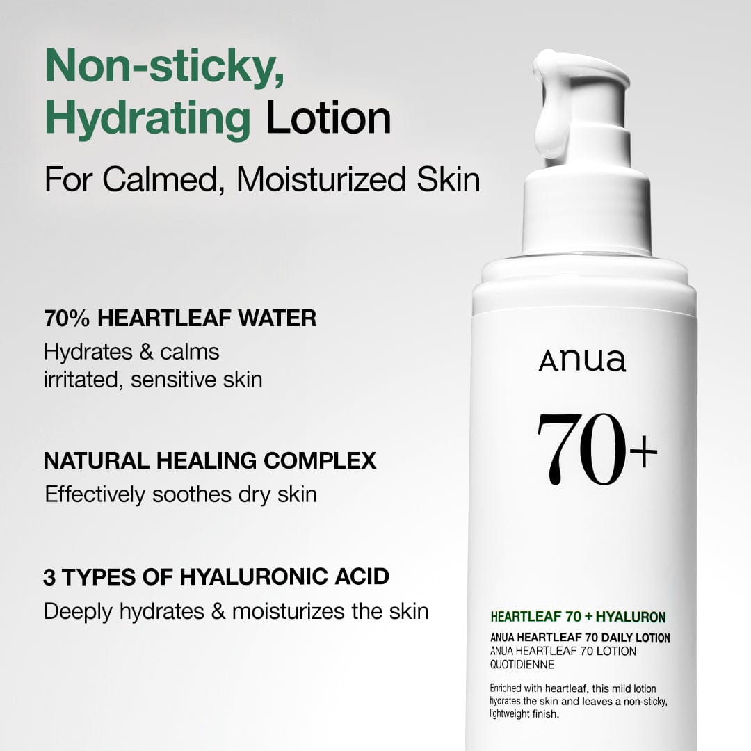 Anua Heartleaf 70% Daily Lotion 200ml - official ANUA product image 3