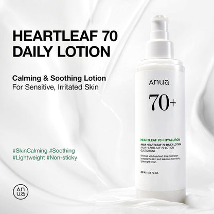 Anua Heartleaf 70% Daily Lotion 200ml - official ANUA product image 2