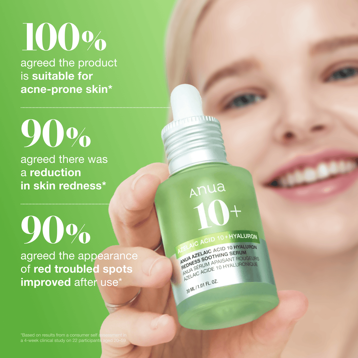 Anua AZELAIC HYALURON SOOTHING SERUM 30ML - official ANUA product image 6