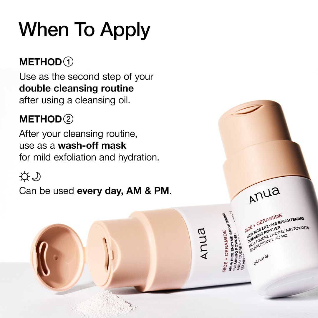 Anua RICE ENZYME BRIGHTENING CLEANSING POWDER 40g - official ANUA product image 8