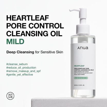 Anua Heartleaf Pore Control Cleansing Oil Mild 200ml - official ANUA product image 2