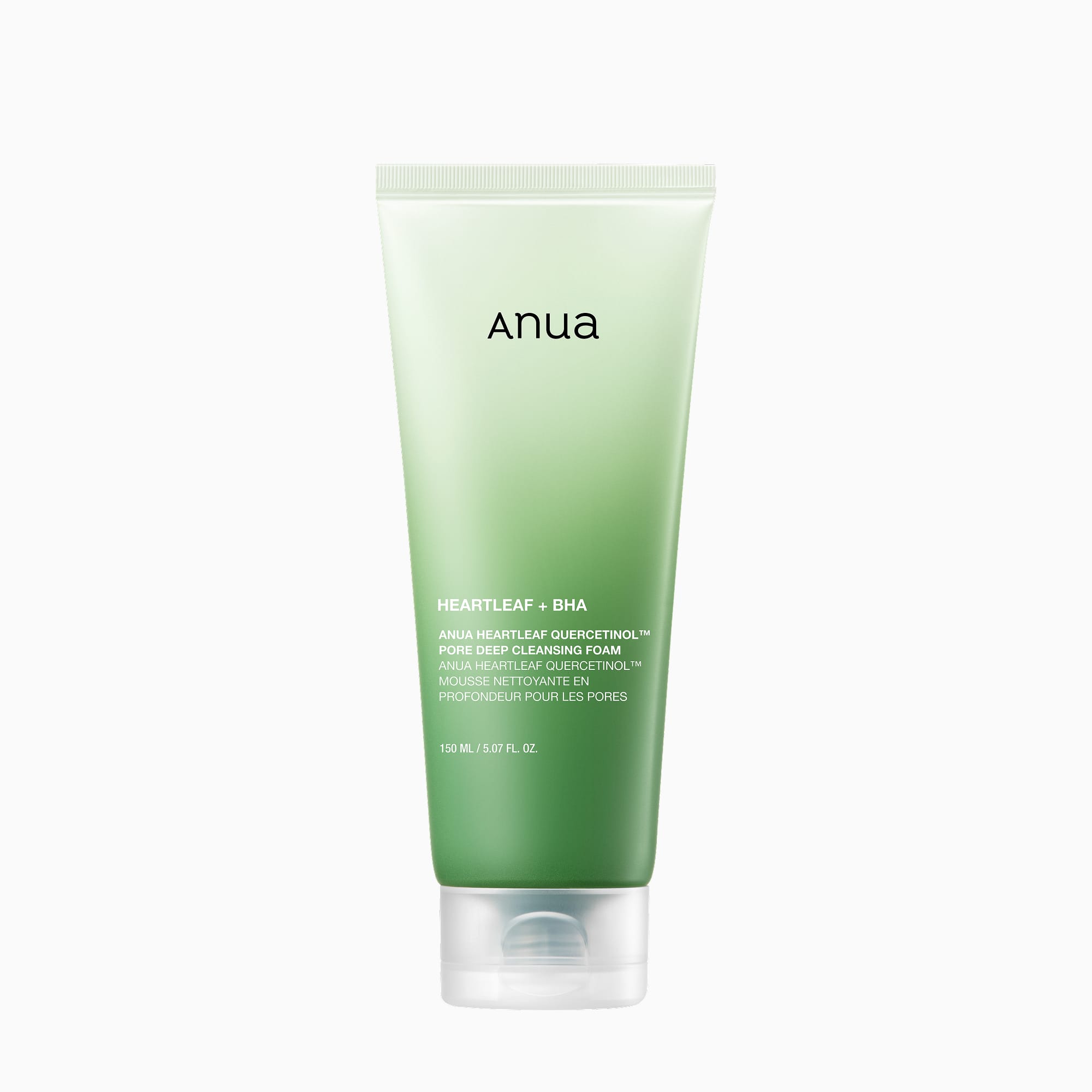 Anua HEARTLEAF QUERCETINOL PORE DEEP CLEANSING FOAM 150ML - official ANUA product image 1
