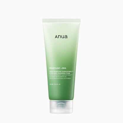 Anua HEARTLEAF QUERCETINOL PORE DEEP CLEANSING FOAM 150ML - official ANUA product image 1
