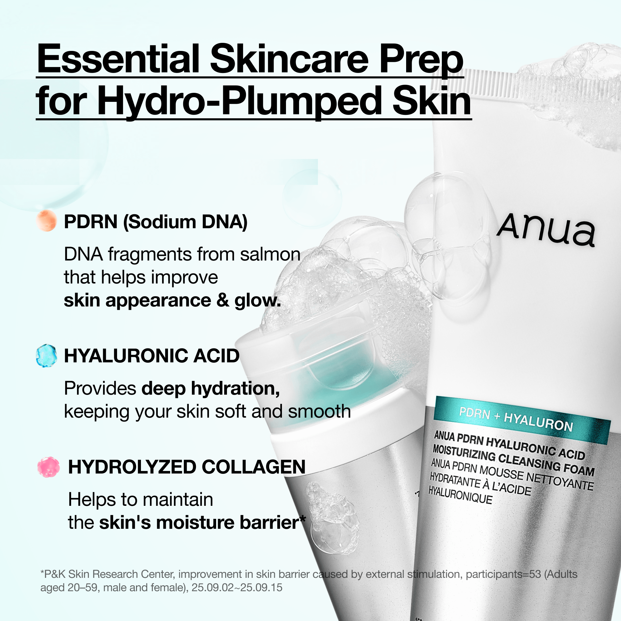 Anua Hyaluronic Acid Moisturizing Cleansing Foam 150ml - official ANUA product image 5
