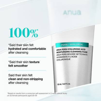 Anua Hyaluronic Acid Moisturizing Cleansing Foam 150ml - official ANUA product image 3