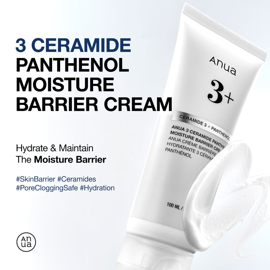 Anua 3 Ceramide Panthenol Moisture Barrier Cream 100ml - official ANUA product image 2