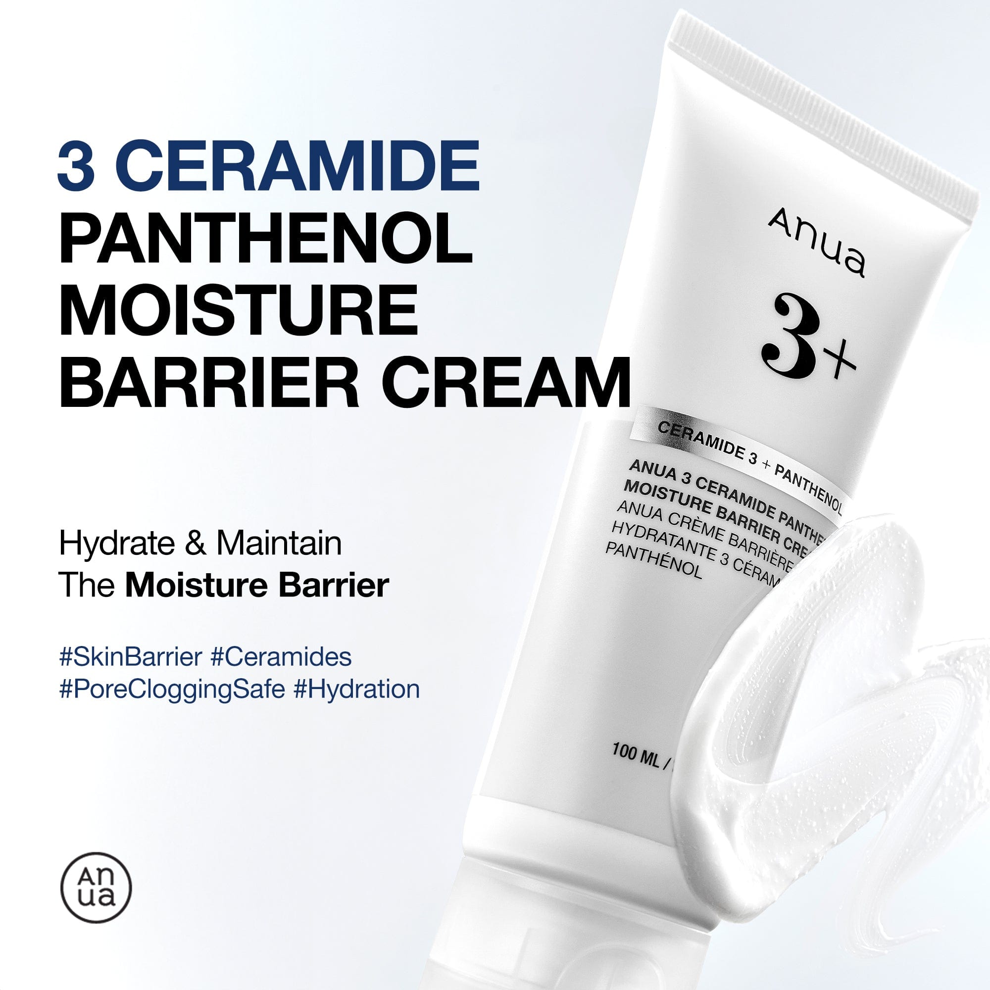 Anua 3 Ceramide Panthenol Moisture Barrier Cream 100ml - official ANUA product image 2