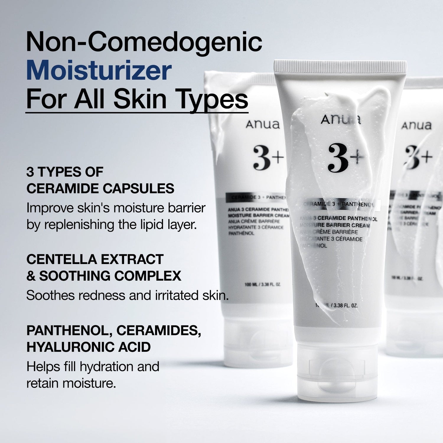 Anua 3 Ceramide Panthenol Moisture Barrier Cream 100ml - official ANUA product image 5