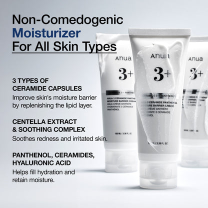 Anua 3 Ceramide Panthenol Moisture Barrier Cream 100ml - official ANUA product image 5