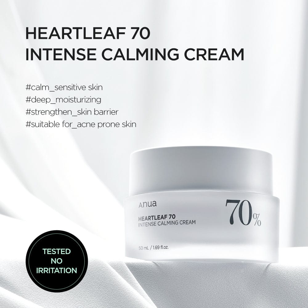 Anua HEARTLEAF 70% INTENSE CALMING CREAM 50ml - official ANUA product image 2