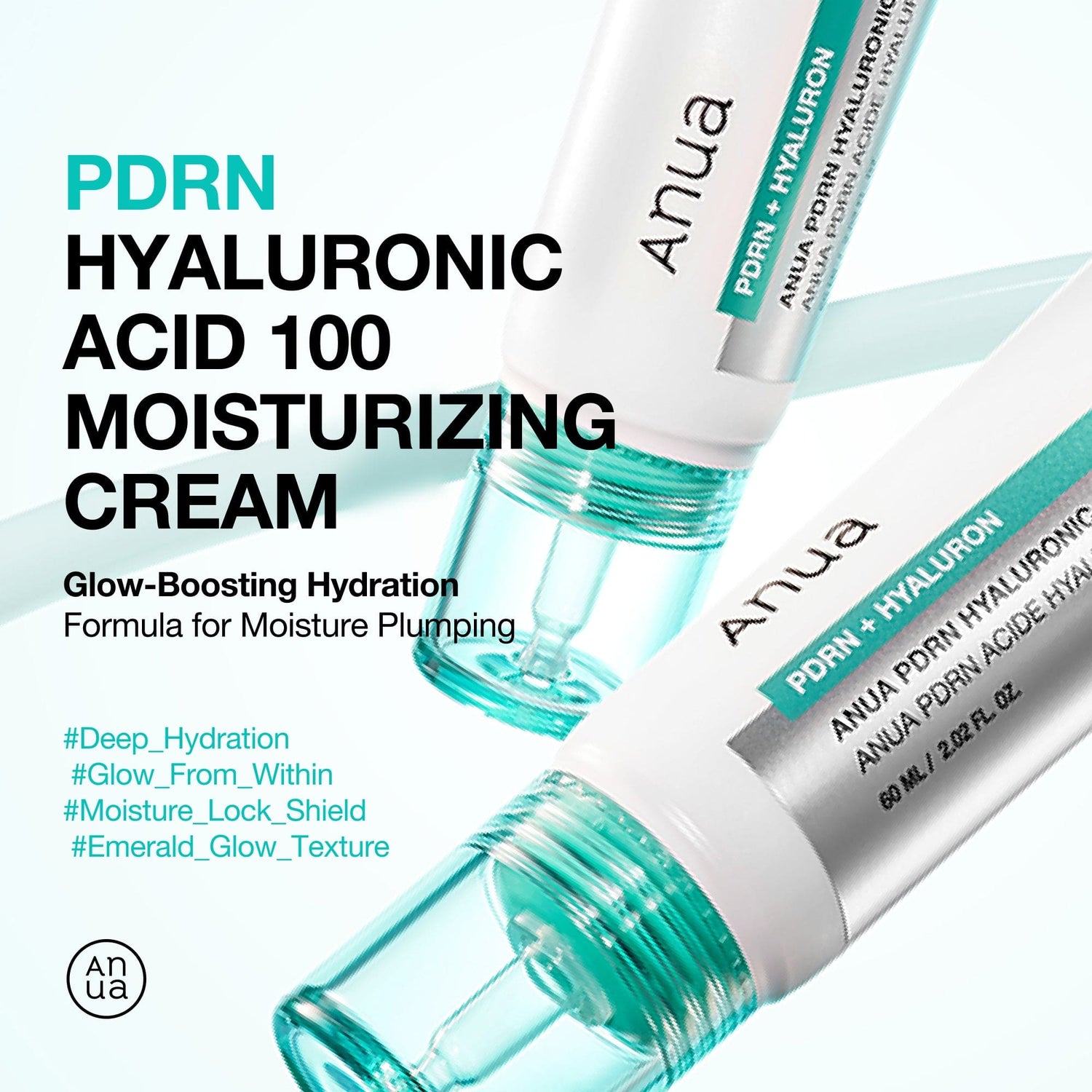 Anua PDRN Hyaluronic Acid 100 Moisturizing Cream 60ml - official ANUA product image 3