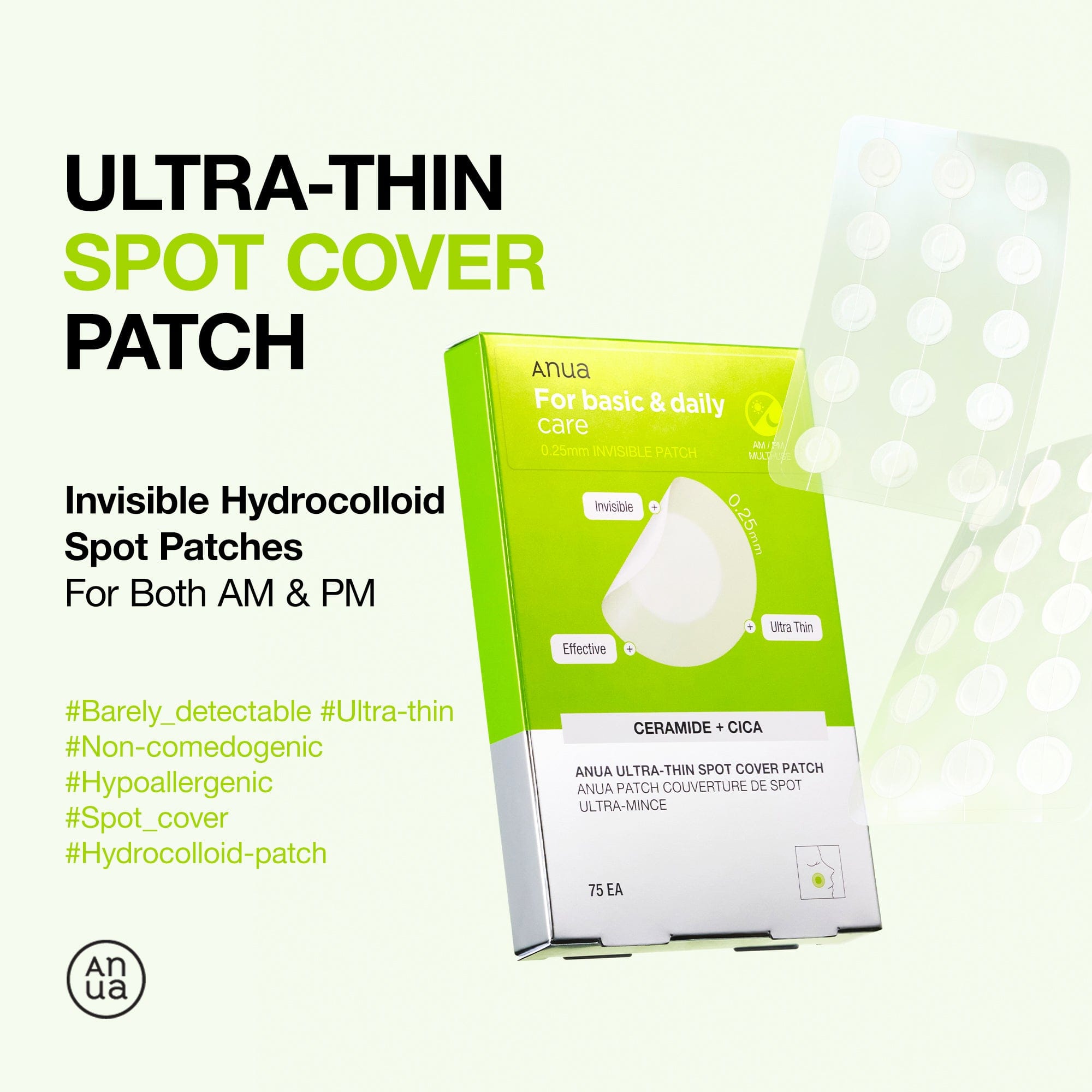 Anua Ultra Thin Spot Cover Patch 75ea - official ANUA product image 2