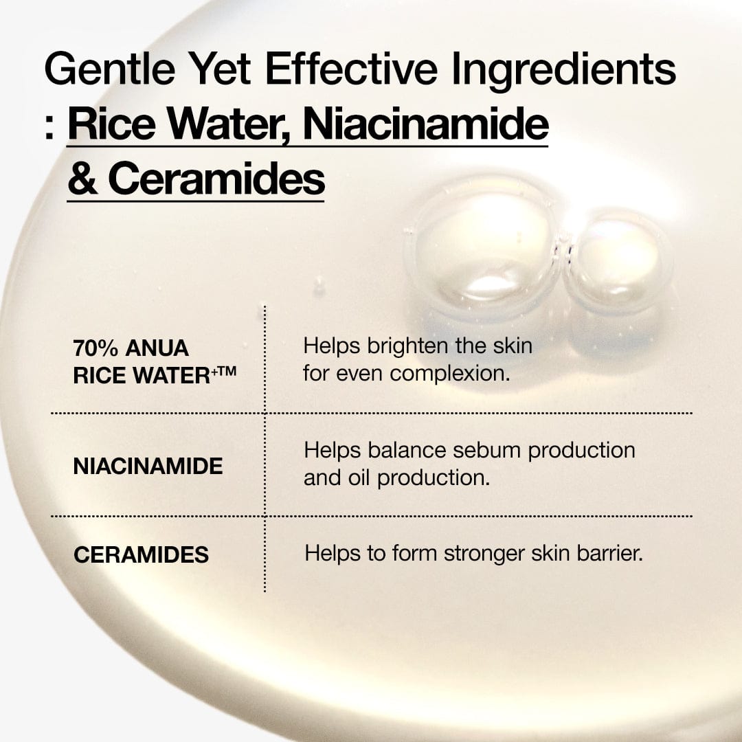 Anua RICE 70 GLOW MILKY TONER 250ml - official ANUA product image 6