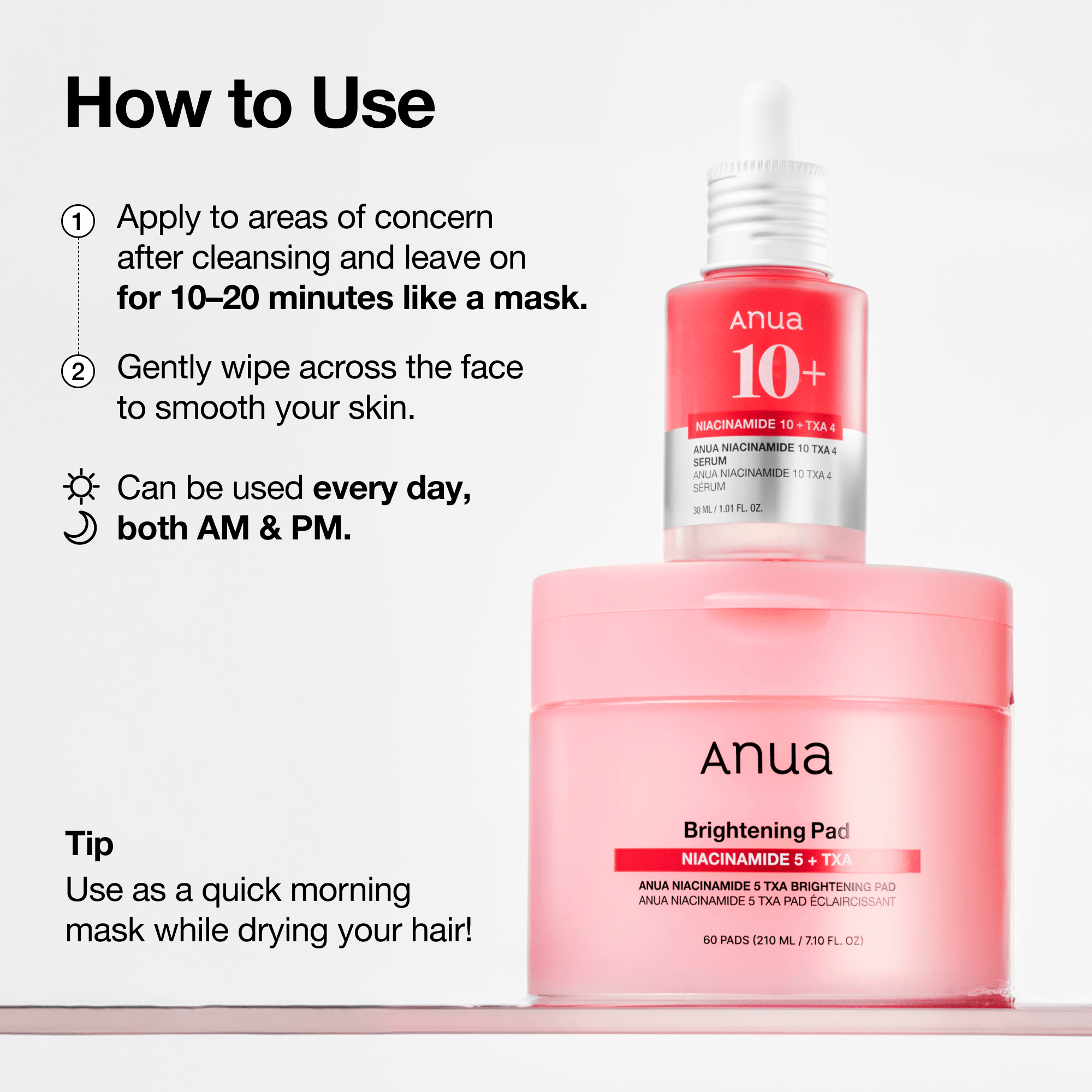 Anua Niacinamide 5 Txa Brightening Pad 210ml 60ea - official ANUA product image 5